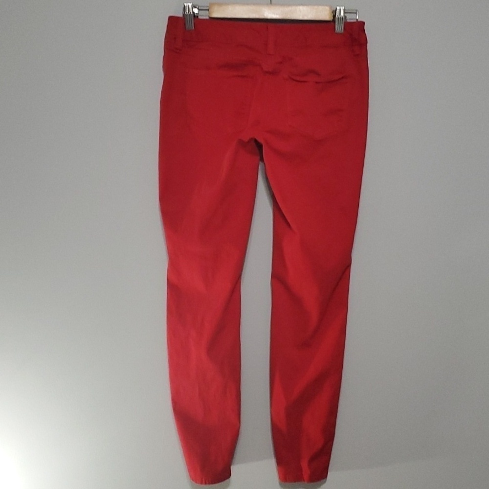 The Limited 678 Red Denim jean Legging jeans Size 4 Low Rise Skinny Vintage Y2k - Picture 8 of 15